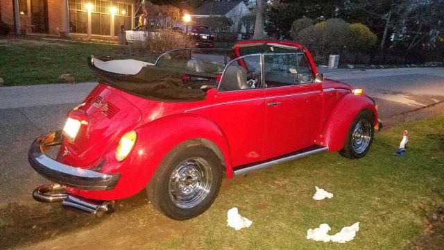 1975 Red Volkswagen Beetle - Classic Convertible