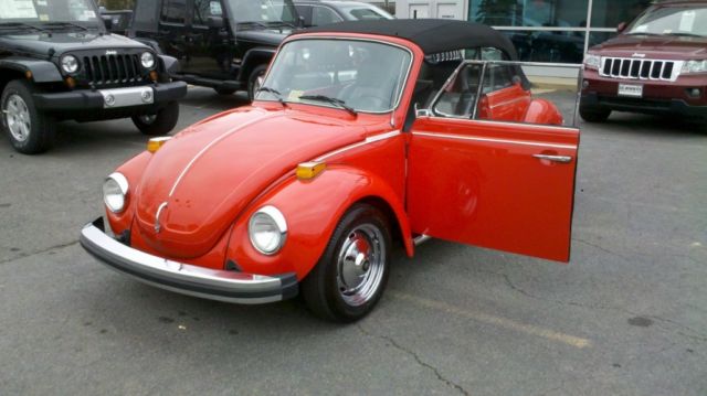 1975 Red Volkswagen Beetle - Classic Convertible
