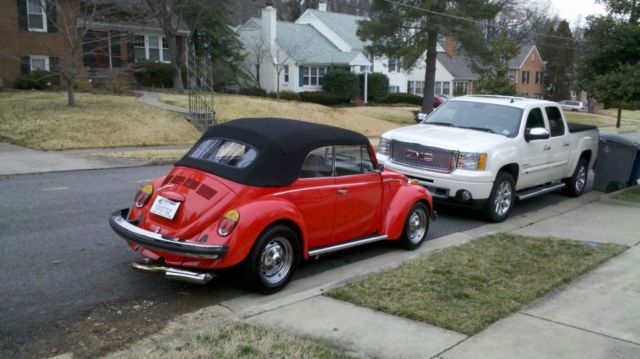 1975 Red Volkswagen Beetle - Classic Convertible