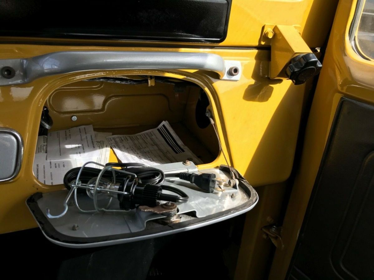 1975 Yellow Toyota Land Cruiser Standard Cab Pickup