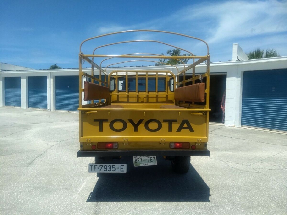 1975 Yellow Toyota Land Cruiser Standard Cab Pickup