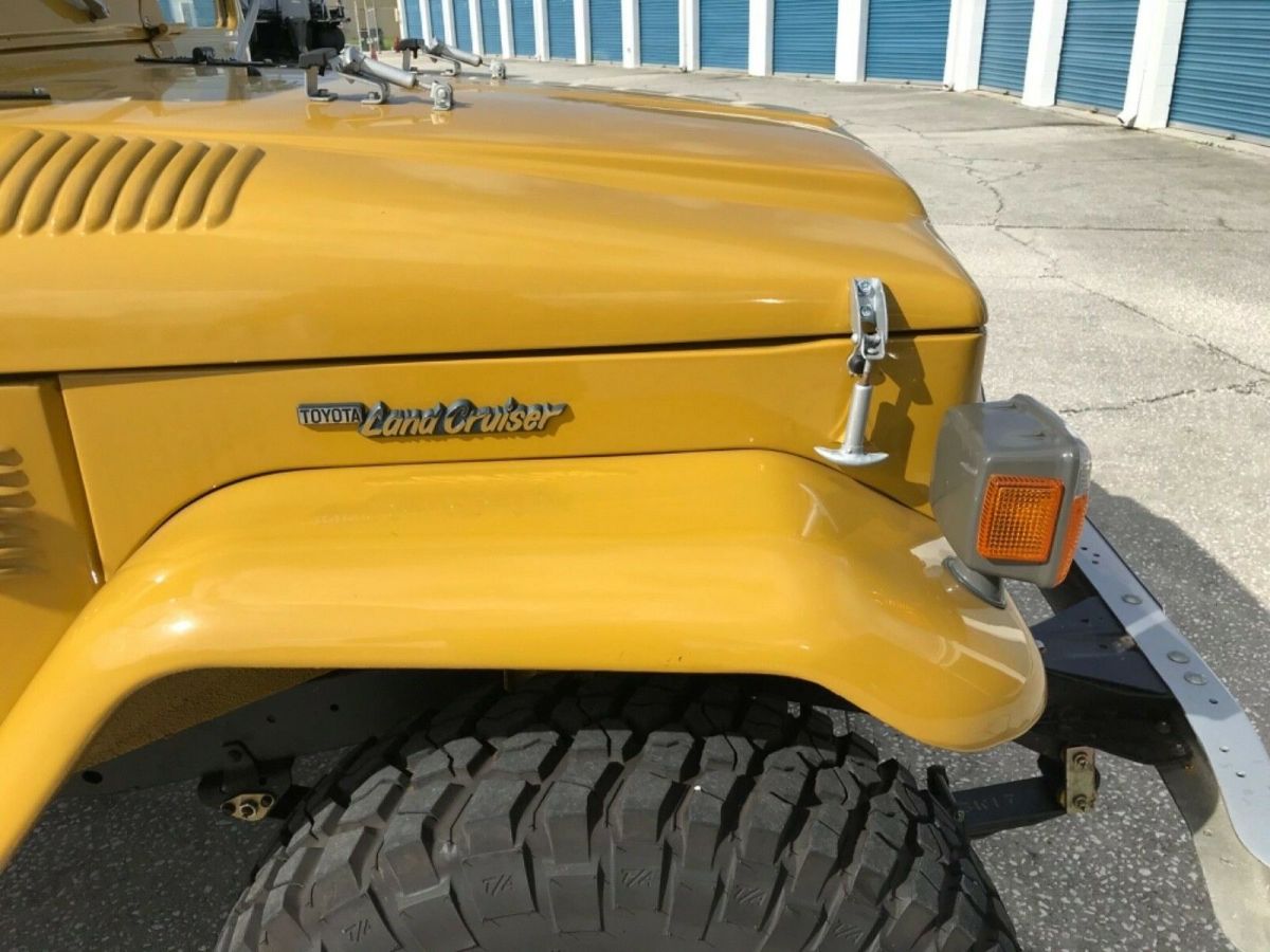 1975 Yellow Toyota Land Cruiser Standard Cab Pickup