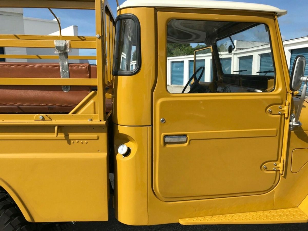 1975 Yellow Toyota Land Cruiser Standard Cab Pickup