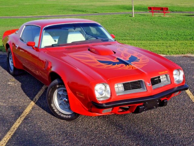 1975 Red Pontiac Trans Am Coupe