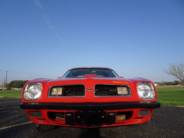 1975 Red Pontiac Trans Am Coupe