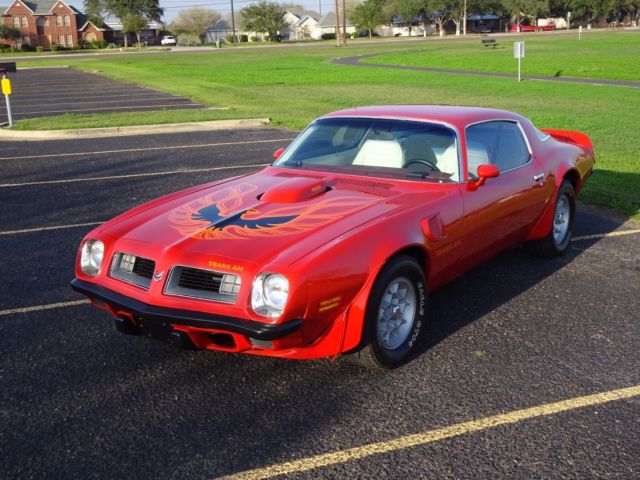 1975 Red Pontiac Trans Am Coupe