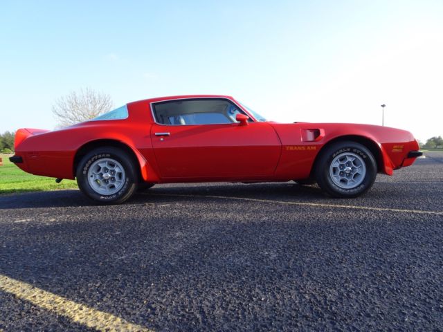 1975 Red Pontiac Trans Am Coupe