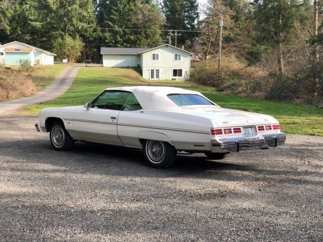 1975 White Chevrolet Capriceold Convertible