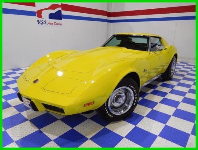 1975 Yellow Chevrolet Corvette
