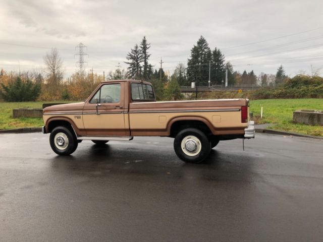 1985 Brown Ford F-250 Standard Cab Pickup
