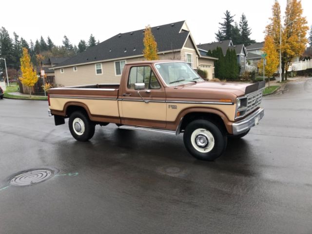 1985 Brown Ford F-250 Standard Cab Pickup