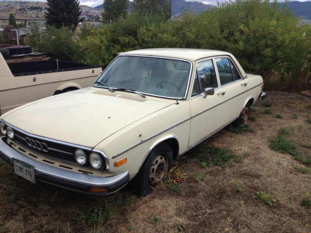 1976 Yellow Audi 100 Sedan