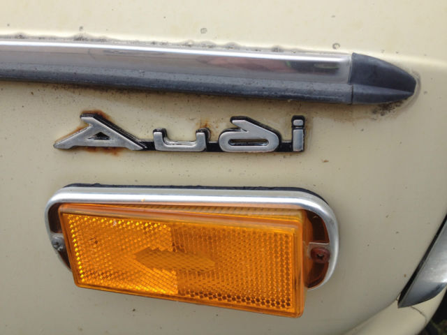 1976 Yellow Audi 100 Sedan