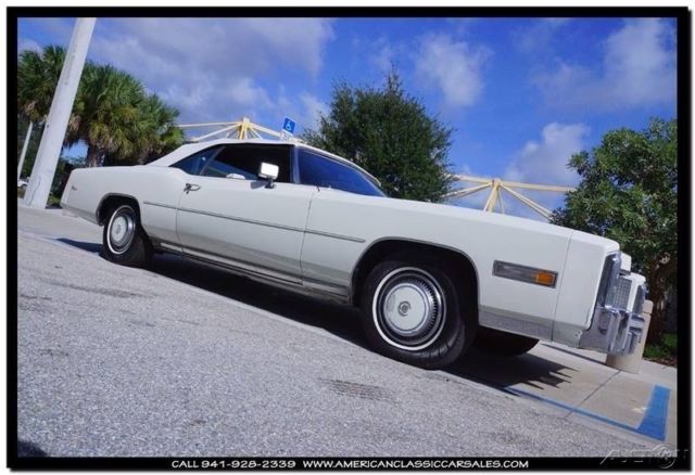 1976 White Cadillac Eldorado