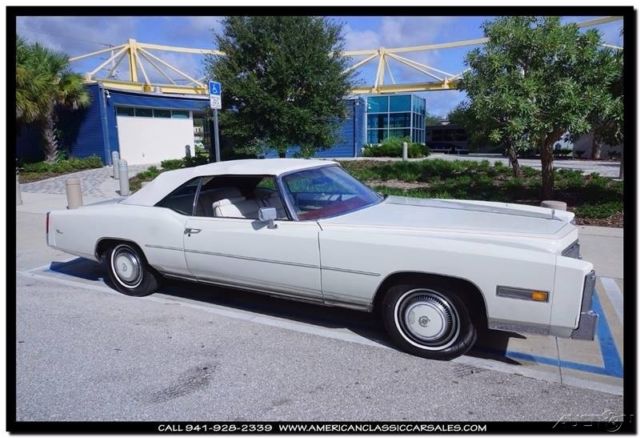 1976 White Cadillac Eldorado