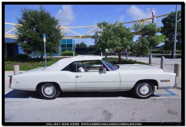 1976 White Cadillac Eldorado