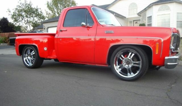 1976 Red Chevrolet C-10 Crew Cab Pickup