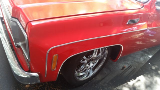 1976 Red Chevrolet C-10 Crew Cab Pickup