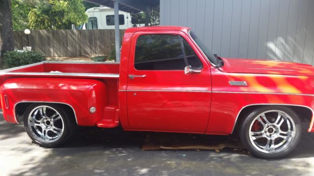 1976 Red Chevrolet C-10 Crew Cab Pickup