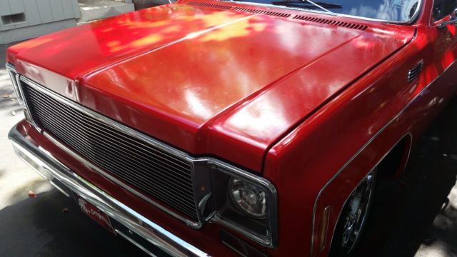1976 Red Chevrolet C-10 Crew Cab Pickup