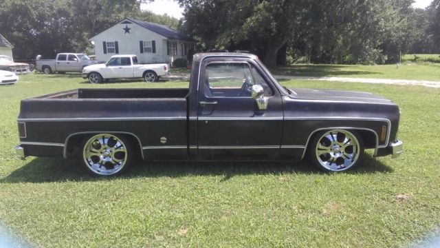 1976 Black Chevrolet C-10 Short bed