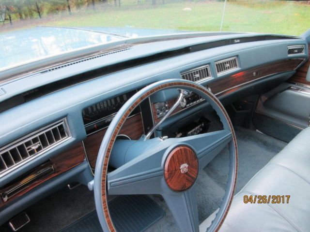 1976 Innsbruck Blue Cadillac DeVille Four door hardtop