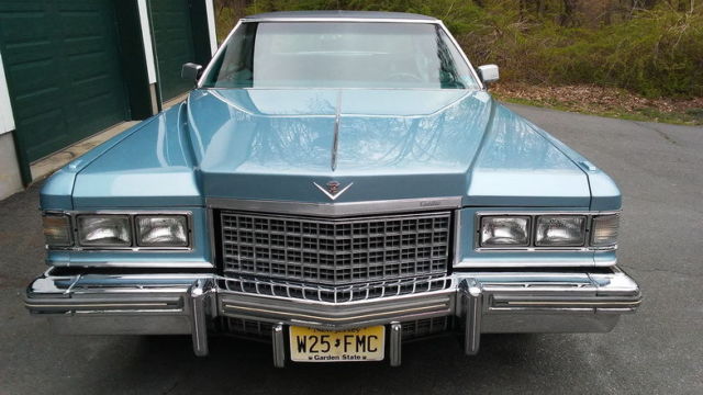1976 Innsbruck Blue Cadillac DeVille Four door hardtop