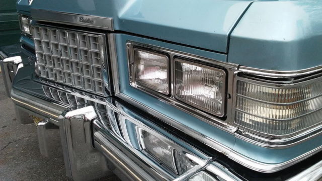 1976 Innsbruck Blue Cadillac DeVille Four door hardtop