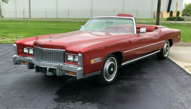 1976 Orange Cadillac Eldorado Convertible