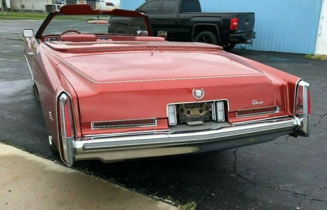 1976 Orange Cadillac Eldorado Convertible