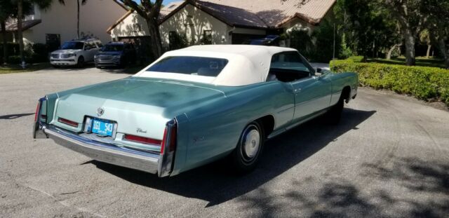 1976 Green Cadillac Eldorado Convertible