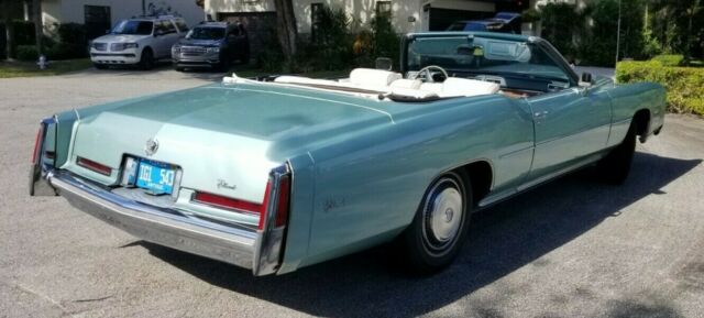 1976 Green Cadillac Eldorado Convertible