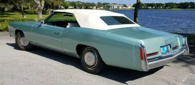 1976 Green Cadillac Eldorado Convertible