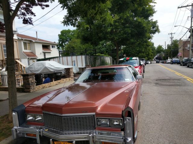 1976 Orange Cadillac Eldorado Coupe