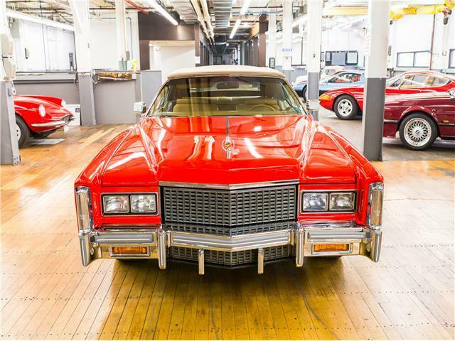1976 Red Cadillac Eldorado Convertible