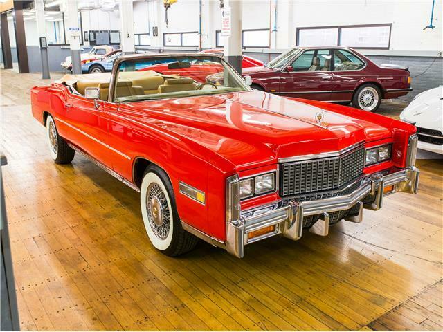 1976 Red Cadillac Eldorado Convertible