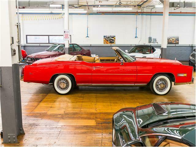 1976 Red Cadillac Eldorado Convertible