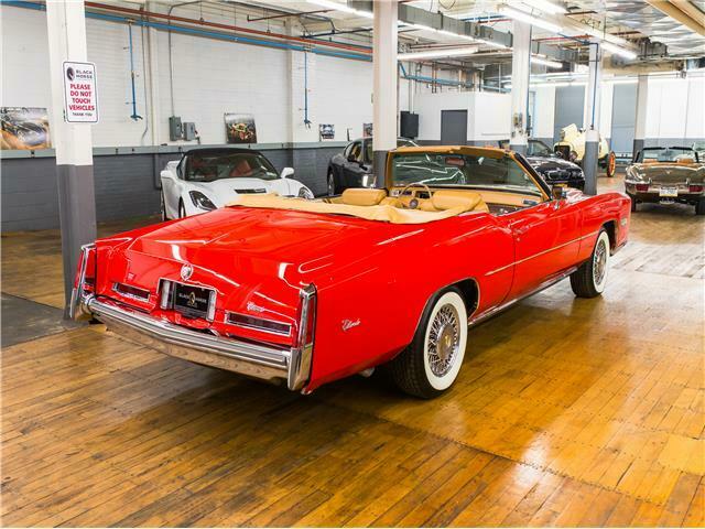 1976 Red Cadillac Eldorado Convertible