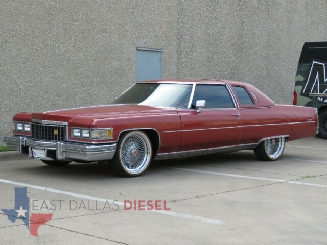 1976 Red Cadillac DeVille Coupe