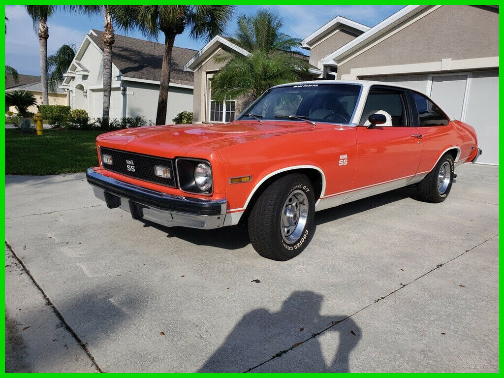 1976 Orange Chevrolet Nova Coupe