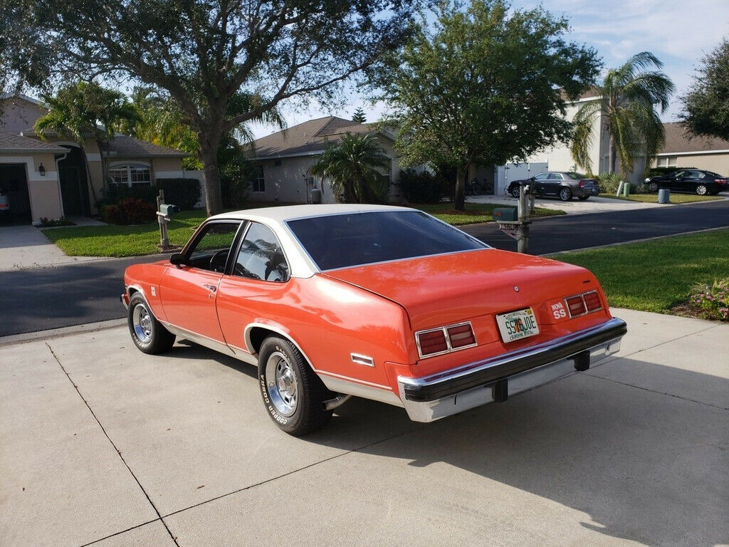 1976 Orange Chevrolet Nova Coupe