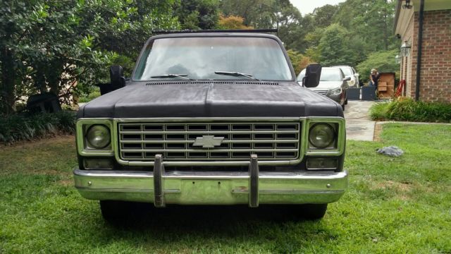 1976 Primer Flat black Chevrolet C-10