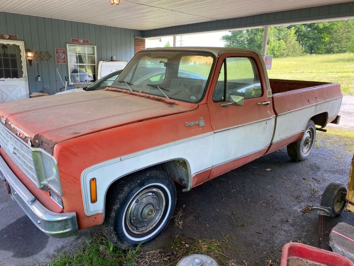 1976 Red Chevrolet C-10 Standard Cab Pickup