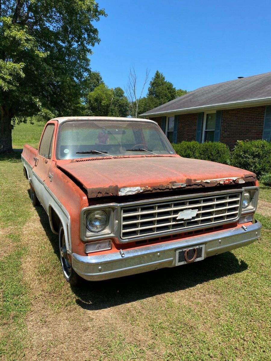 1976 Red Chevrolet C-10 Standard Cab Pickup