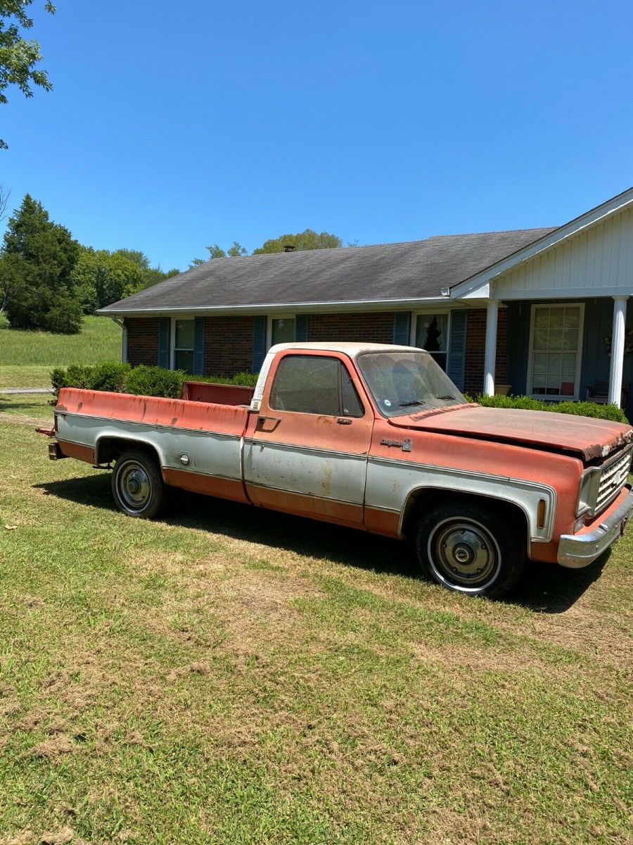 1976 Red Chevrolet C-10 Standard Cab Pickup