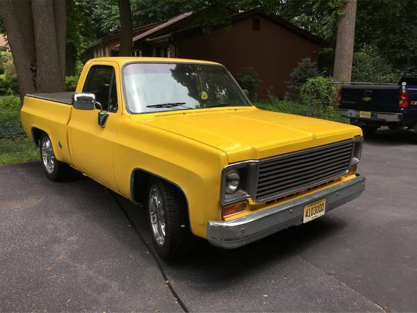 1976 Yellow Chevrolet C-10 Pickup Truck