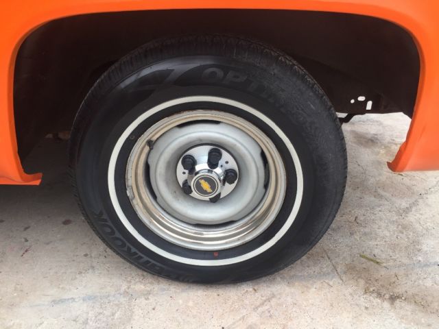 1976 Orange Chevrolet C-10 Standard Cab Pickup