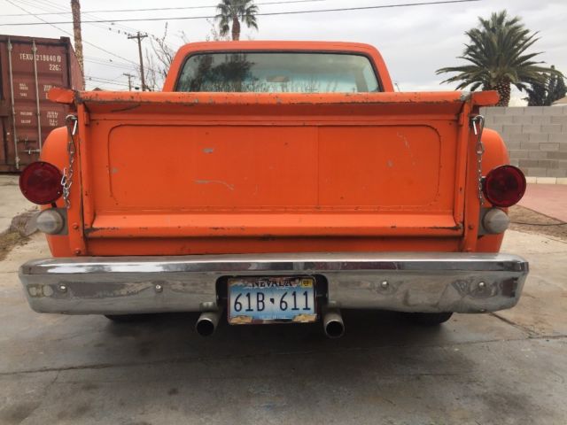1976 Orange Chevrolet C-10 Standard Cab Pickup