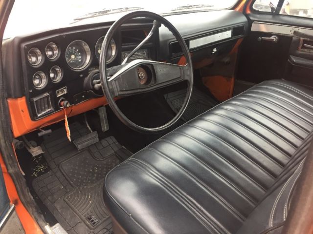 1976 Orange Chevrolet C-10 Standard Cab Pickup