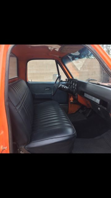 1976 Orange Chevrolet C-10 Standard Cab Pickup